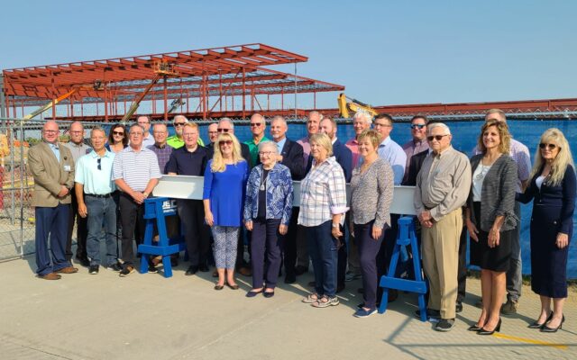 Columbus Community Hospital Holds First Beam Signing Event For New Fieldhouse